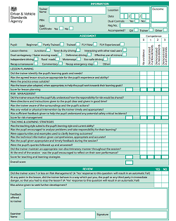 New-Standards-Check-Test-Form
